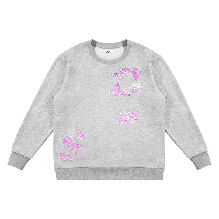 Nike Nike Sweatshirts Unisex Gray Crew Neck Moderate Regular