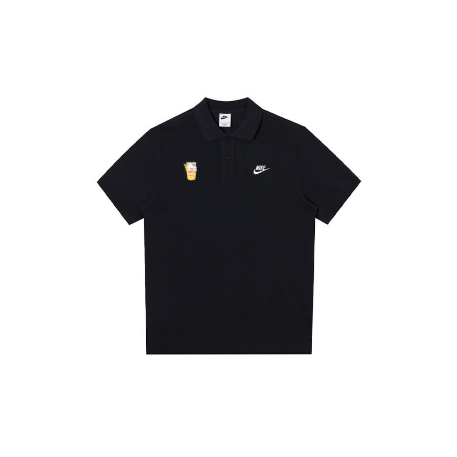 Nike Nike Polo Shirts Men's Black Polo Collar Moderate Straight Fit