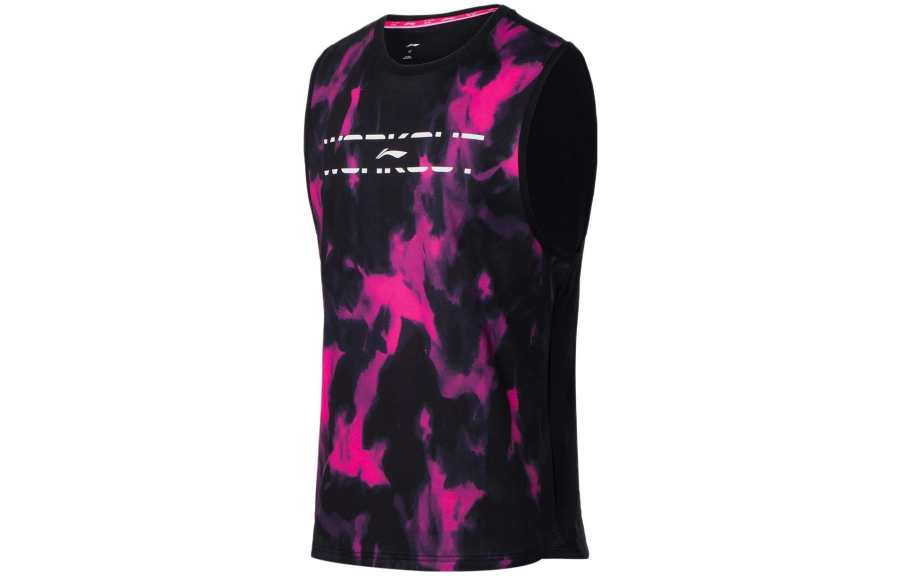 Li-Ning Li Ning Tank Top Men's Black Pink