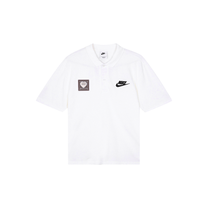 Nike Nike Polo Shirts Men's White Polo Collar Moderate Straight Fit