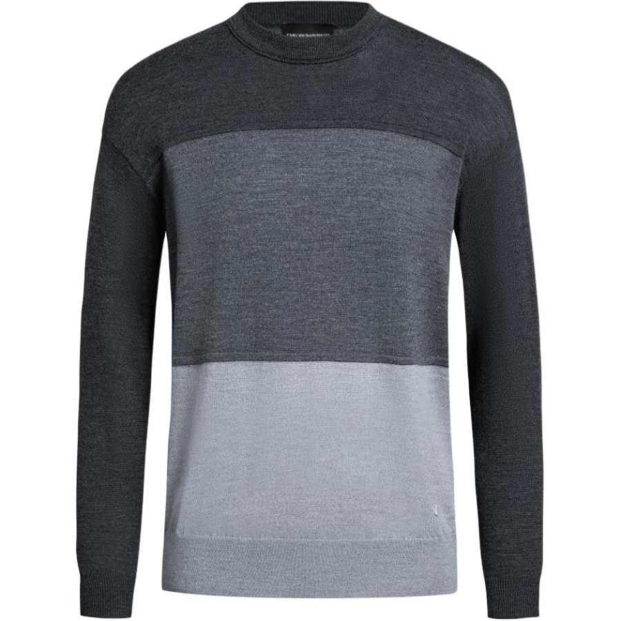 EMPORIO ARMANI Colour Blocked Crewneck Jumper