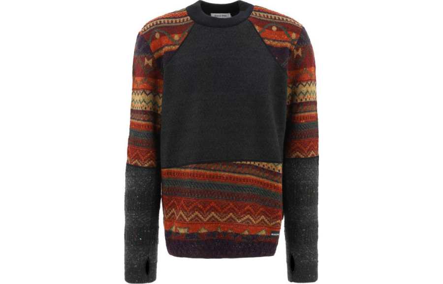 Marine Serre Sweaters Men's Multicolor Crew Neck Other