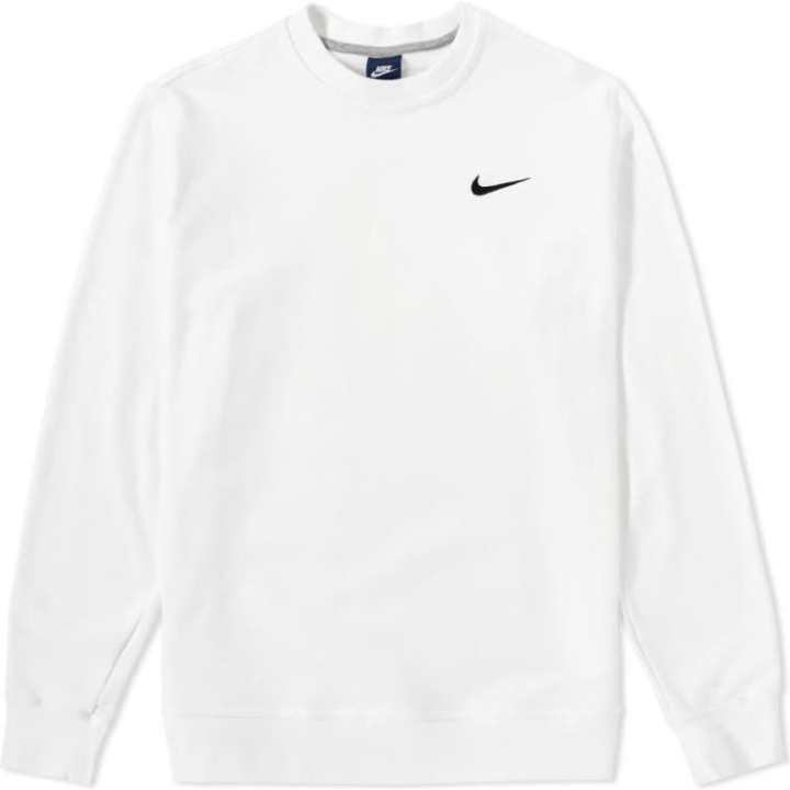Nike Nike Sweatshirts Men's White Crew Neck Moderate Regular