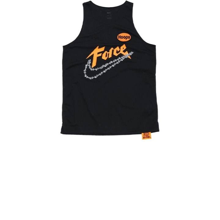 Nike Nike Tank Tops Men's Black Crew Neck Moderate Straight Fit