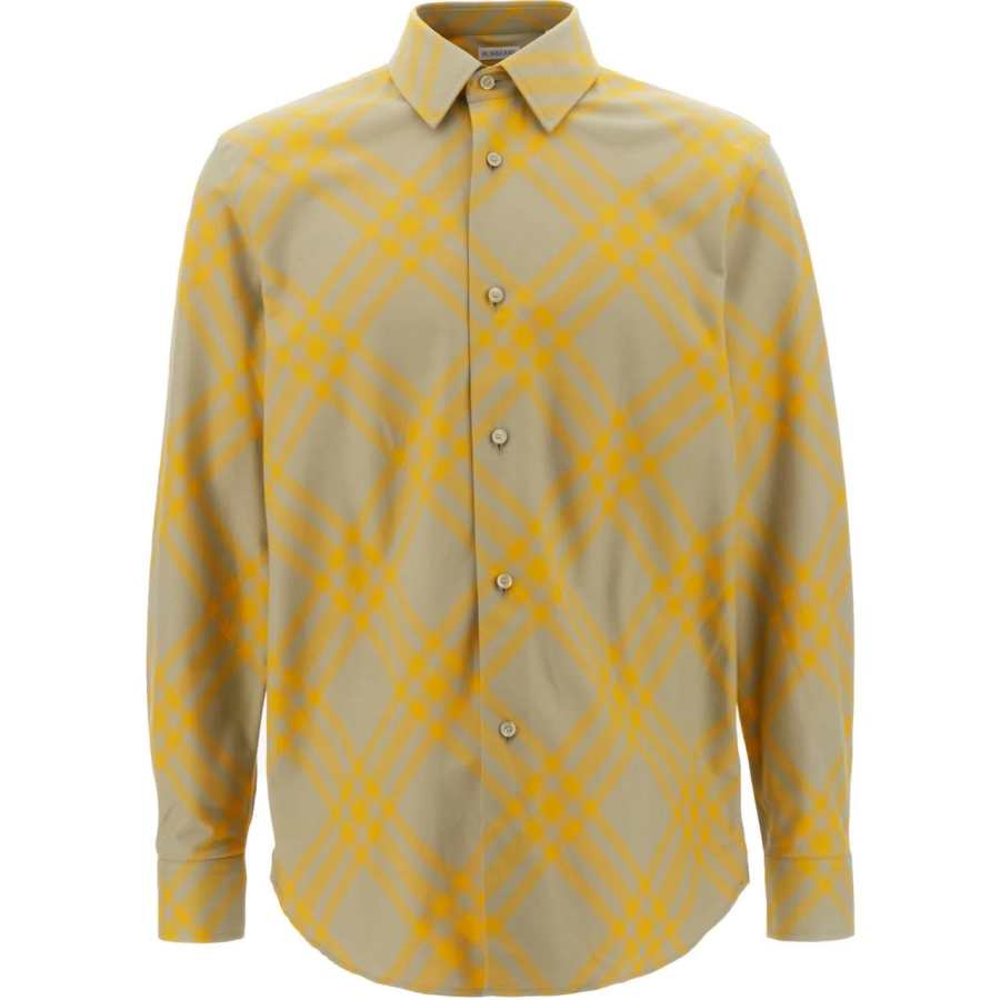 Burberry Burberry Checked Collared Long-Sleeve Shirt