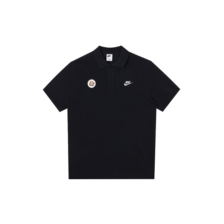 Nike Nike Polo Shirts Men's Black Polo Collar Moderate Straight Fit