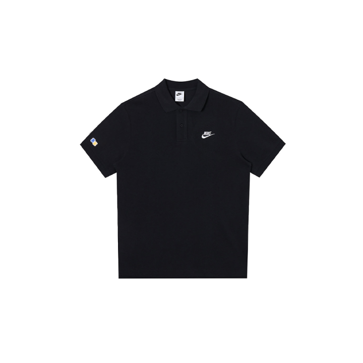 Nike Nike Polo Shirts Men's Black Polo Collar Moderate Straight Fit