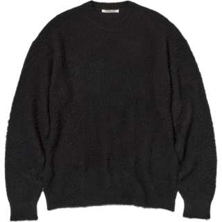 Auralee fleece crew-neck jumper