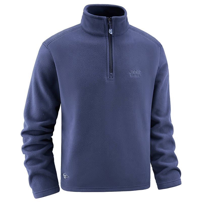 JEEP SPIRIT Sweatshirts Unisex Stand Collar Thickened Regular
