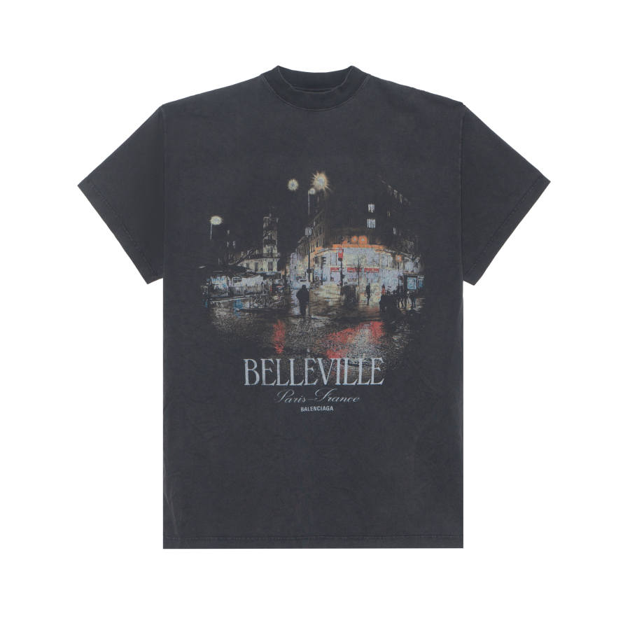 Balenciaga FW24 T Shirt Loose Fit Unisex Black