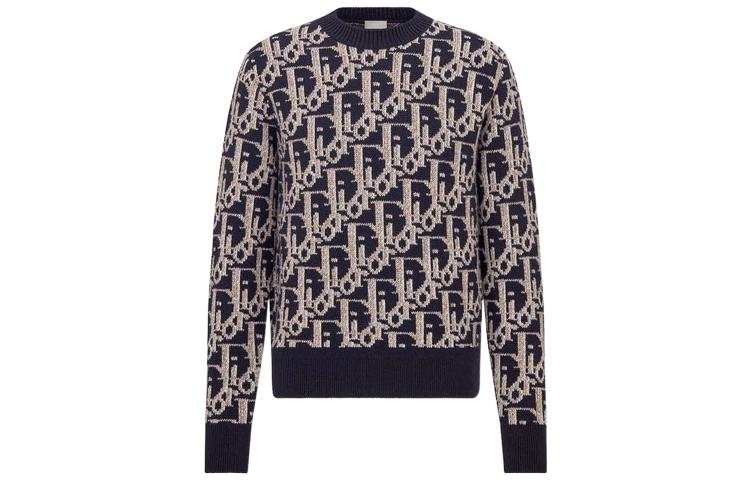 DIOR Quarterly New Products FW22 Sweater Men's Marine Blue
