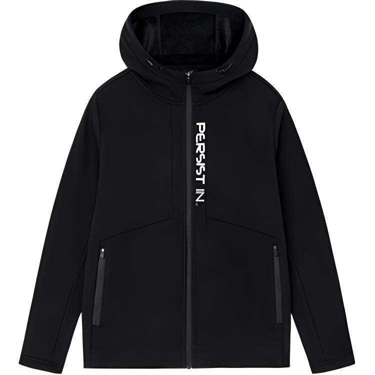 361° Variety Training Collection Letter Zippers Hooded Comfortable And Breathable Fleece Lined Sweatshirt Men's