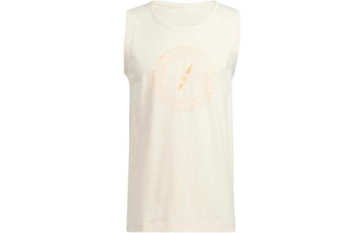 Adidas Adidas Tank Tops Men's Beige Crew Neck Moderate Straight Fit