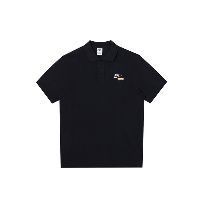 Nike Nike Polo Shirts Men's Black Polo Collar Moderate Straight Fit