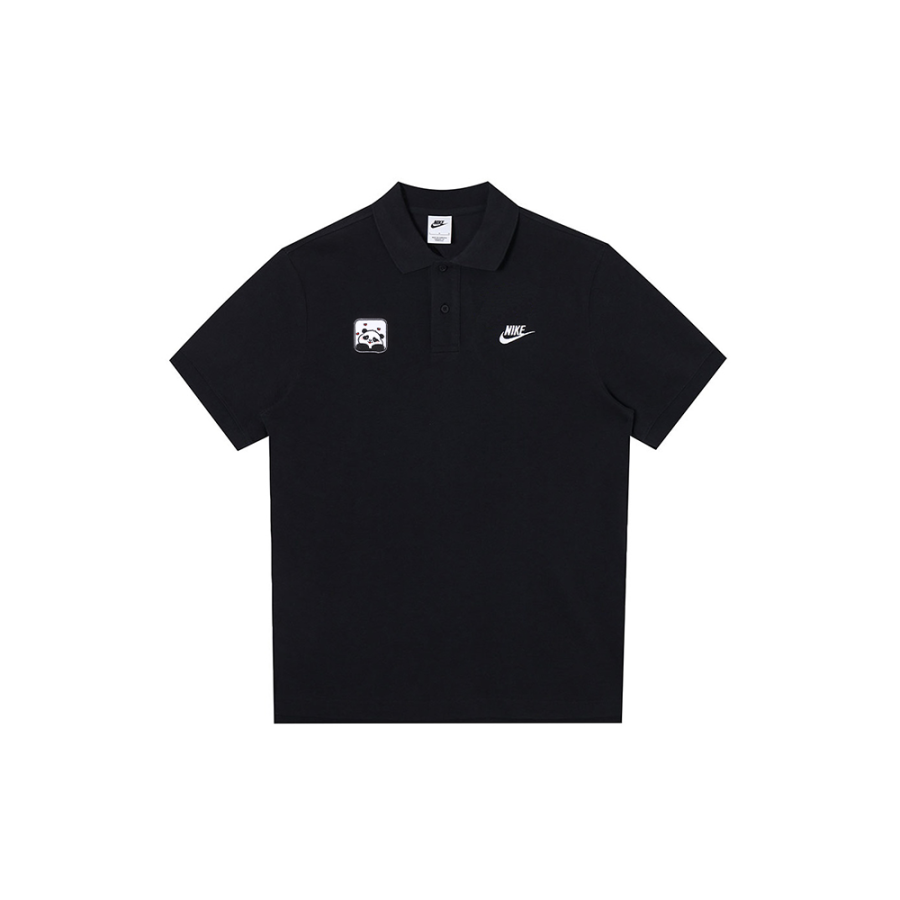 Nike Nike Polo Shirts Men's Black Polo Collar Moderate Straight Fit