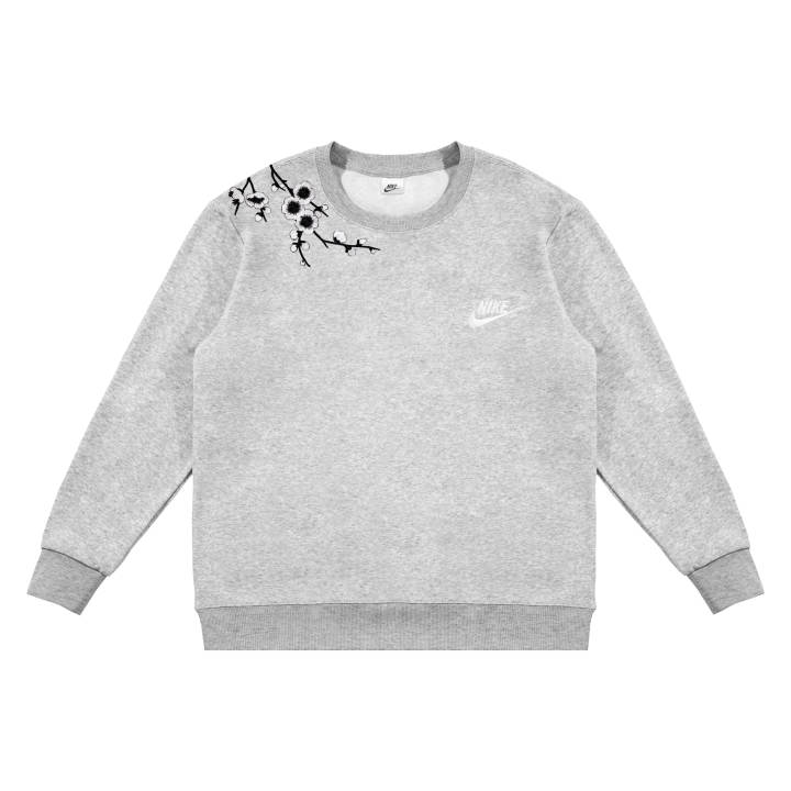 Nike Nike Sweatshirts Unisex Gray Crew Neck Moderate Regular