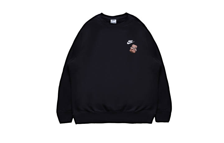 Nike Nike Sweatshirts Men's Black Crew Neck Moderate Regular