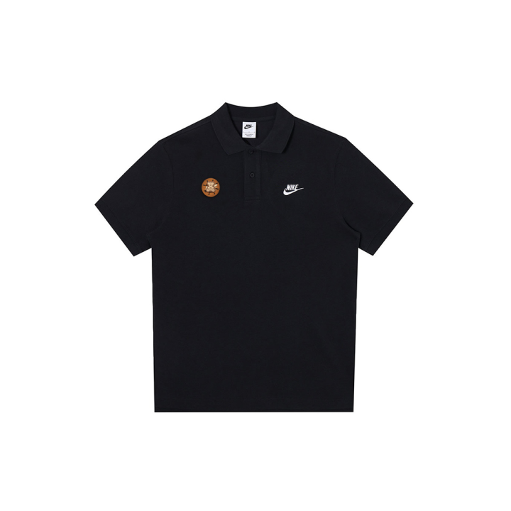 Nike Nike Polo Shirts Men's Black Polo Collar Moderate Straight Fit
