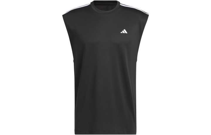 Adidas Adidas Tank Tops Men's Black Crew Neck Moderate Straight Fit