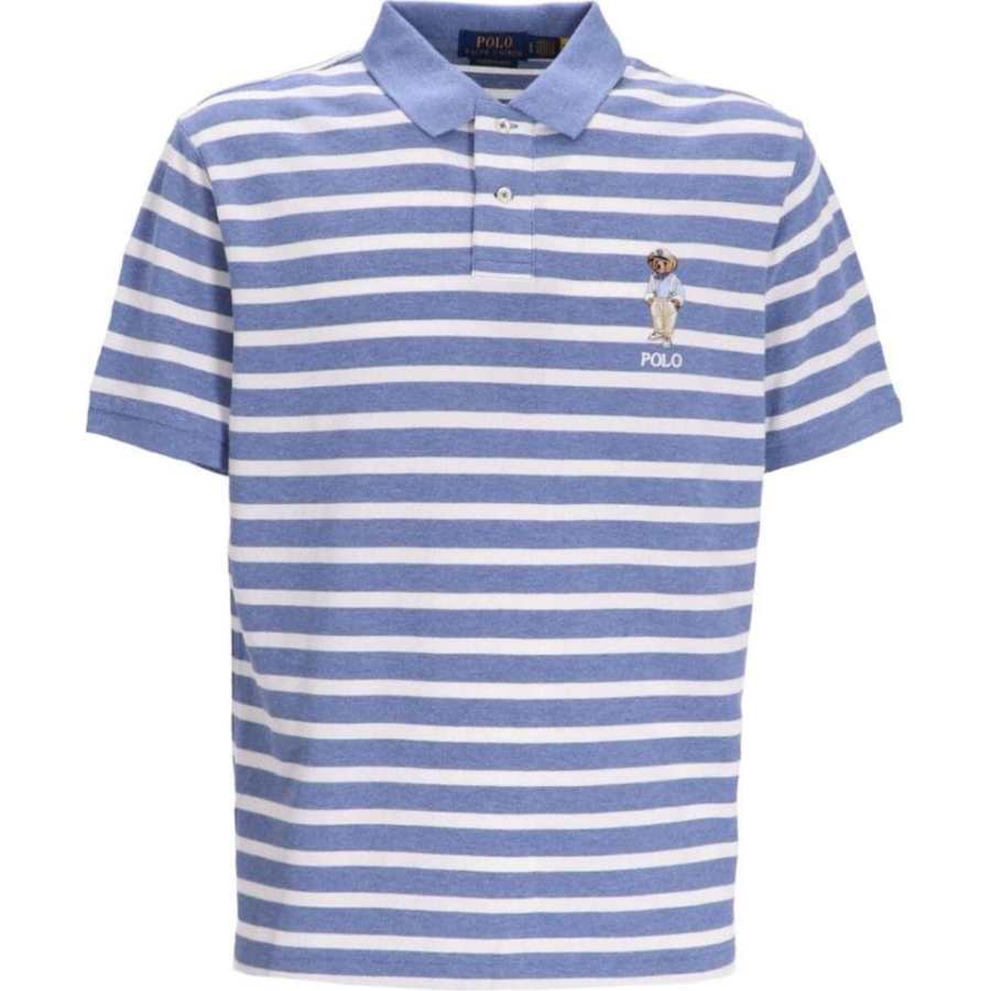 Polo Ralph Lauren Polo Bear Striped Short Sleeved Polo Shirt