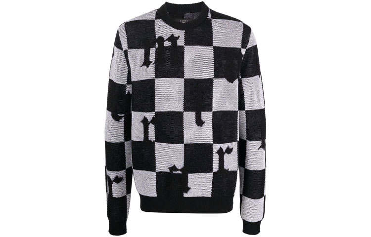 AMIRI AMIRI Checked Crewneck Knit Jumper