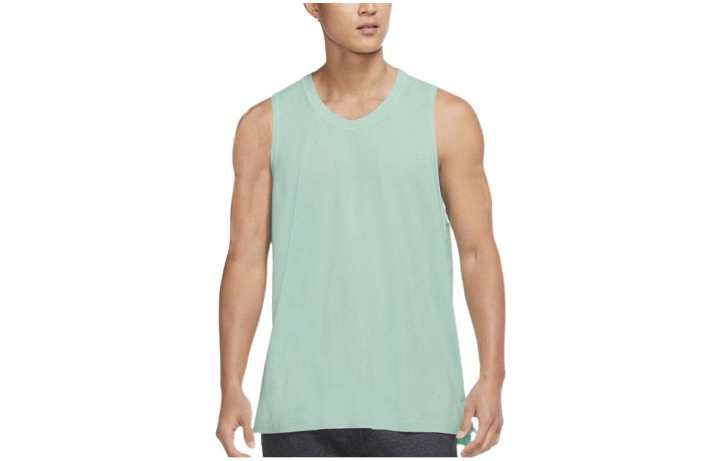 Nike Nike Tank Tops Men's Green Crew Neck Moderate Straight Fit