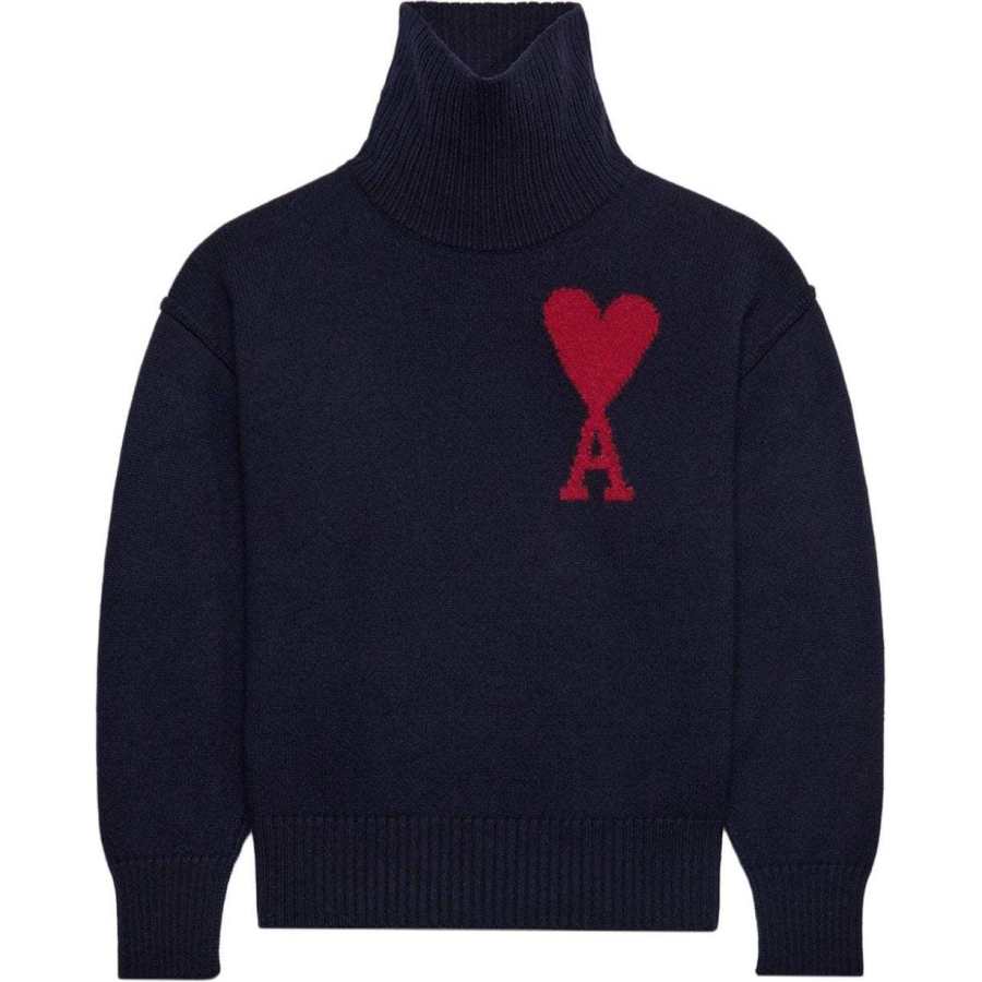 AMIPARIS Ami Paris Red Ami De Coeur Sweater