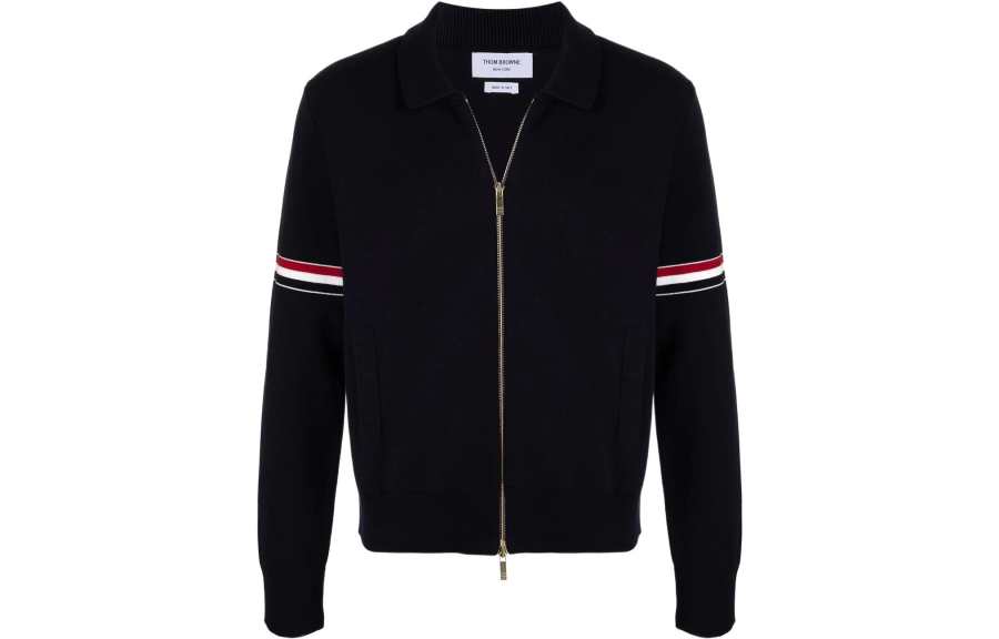 THOM BROWNE THOM BROWNE Rwb Stripe Detailed Cardigan