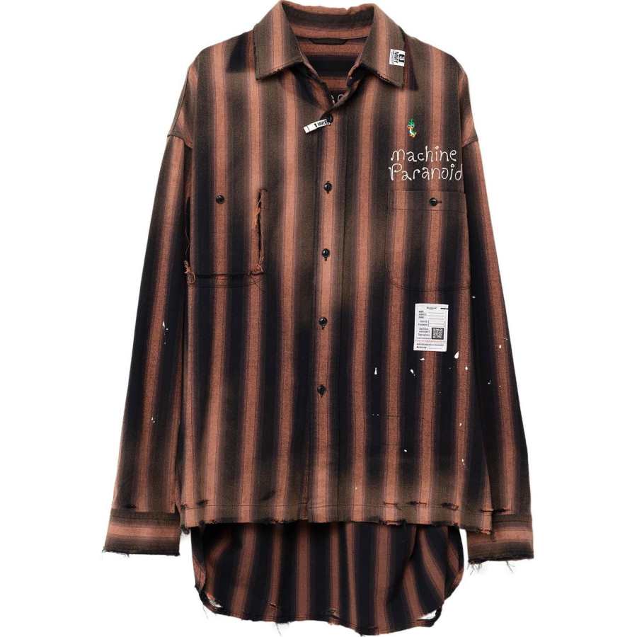 Maison Mihara Yasuhiro Vintage Striped Distressed Shirt