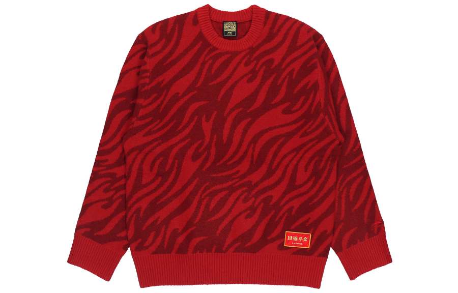 Li-Ning Li Ning Sports Trendy Collection Sweater Unisex Red