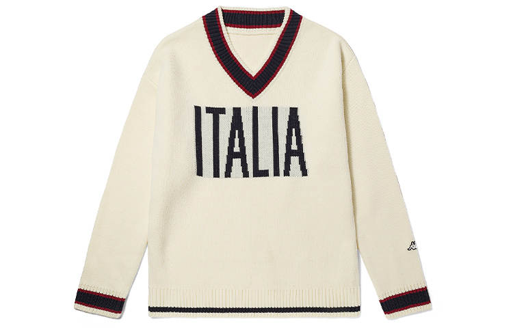 Kappa Kappa Sweater Unisex Korean White