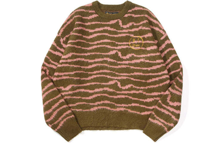 Drew House Smiley Collection FW21 Sweater Unisex Olive Green