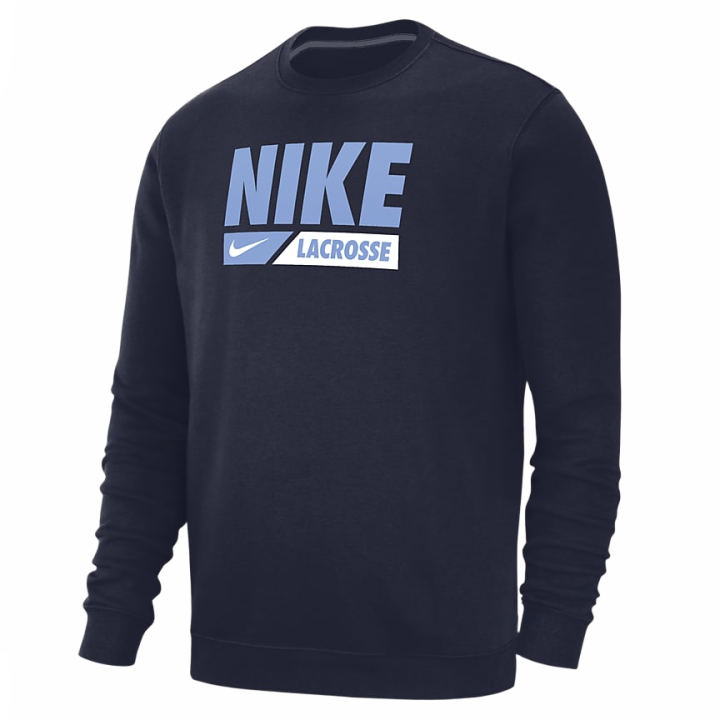 Nike Nike Club Fleece Men's Lacrosse Crew-Neck Pullover Top
