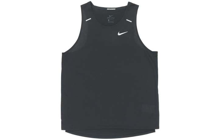 Nike Nike Tank Tops Men's Black Crew Neck Thin Asymmetrical Shoulder