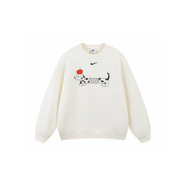 Nike Nike Sweatshirts Unisex Ivory Crew Neck Moderate Regular