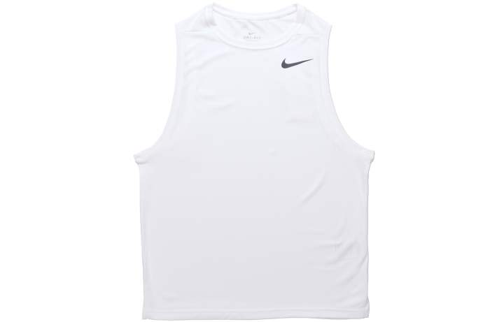 Nike Nike Tank Tops Men's White Crew Neck Thin Straight Fit