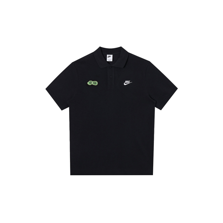 Nike Nike Polo Shirts Men's Black Polo Collar Moderate Straight Fit