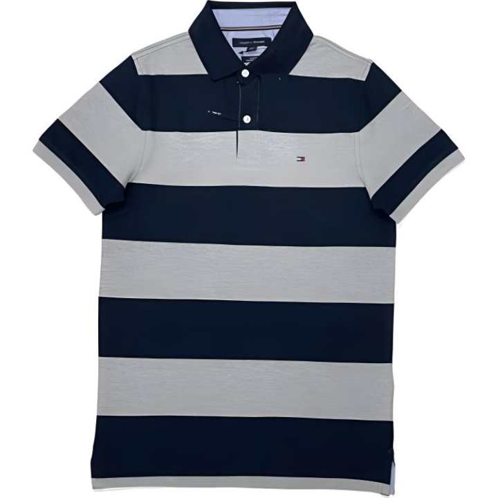 Tommy Hilfiger Tommy Hilfiger Polo Shirt Men's Black Gray