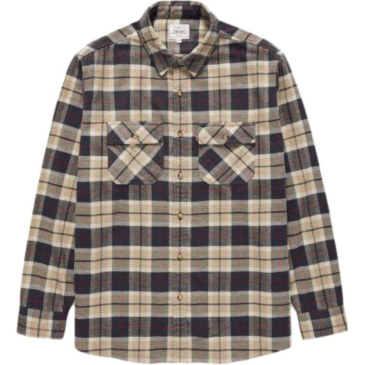 Levis X JJJJound Shirts Unisex Khaki Lapel Moderate Other