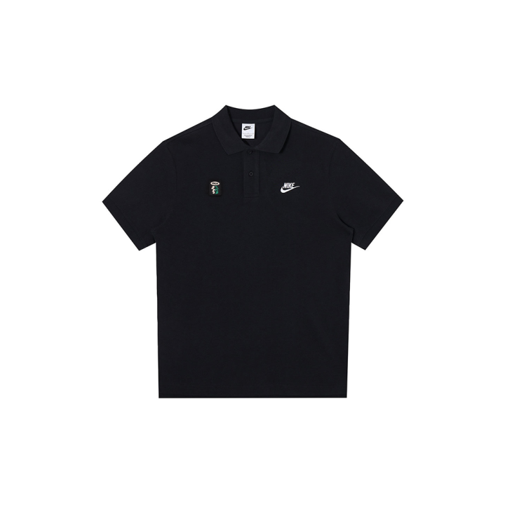 Nike Nike Polo Shirts Men's Black Polo Collar Moderate Straight Fit
