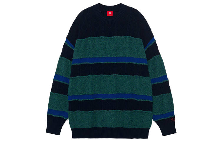 Li-Ning Li Ning Sweaters Unisex Green Crew Neck Moderate Other