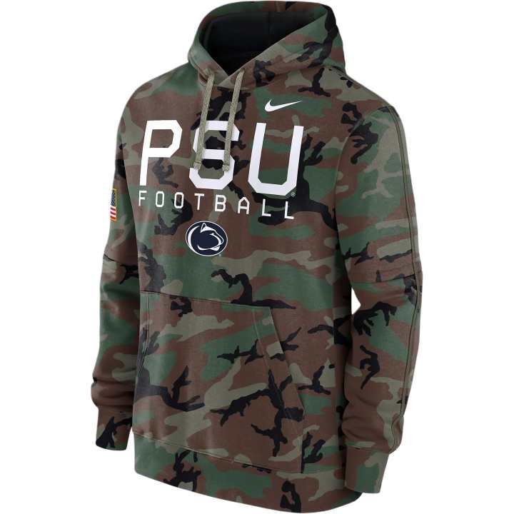 Nike Nike Penn State Nittany Lions Military Appreciation Club Men's Nike College Pullover Hoodie