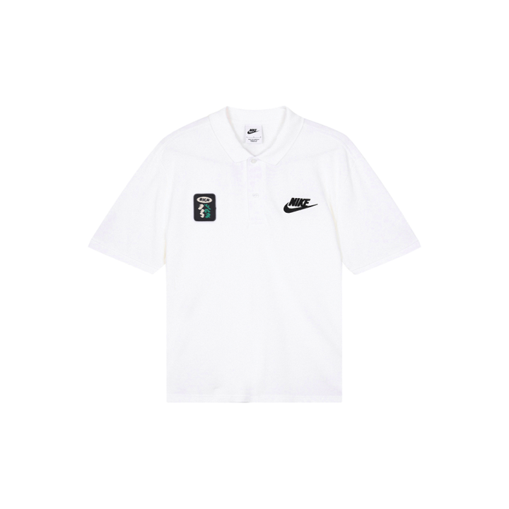 Nike Nike Polo Shirts Men's White Polo Collar Moderate Straight Fit