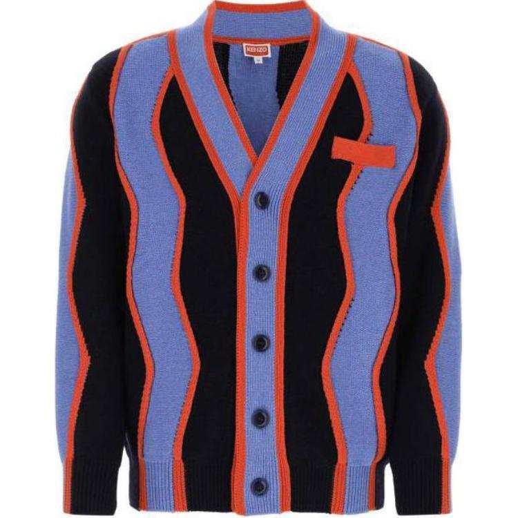 KENZO 【Previous Season】Wavy Stripes cardigan