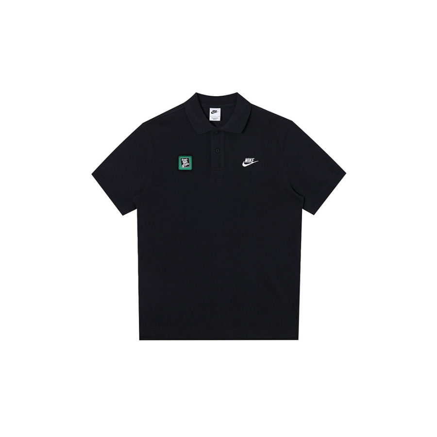 Nike Nike Polo Shirts Men's Black Polo Collar Moderate Straight Fit