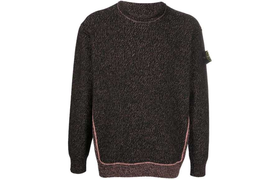 STONE ISLAND Sweaters Men's Black Crew Neck Moderate Other