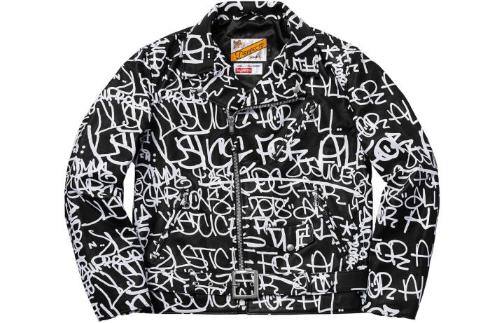 Supreme Supreme Comme Des Garcons Shirt Schott Painted Perfecto Leather Jacket