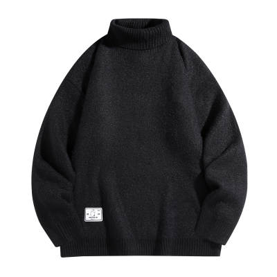 Supremo Cat Sweaters Unisex Turtleneck Thickened And Fleece Lined Base Layer