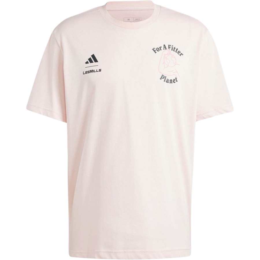 Adidas Adidas LES MILLS T Shirt Men's Pink White