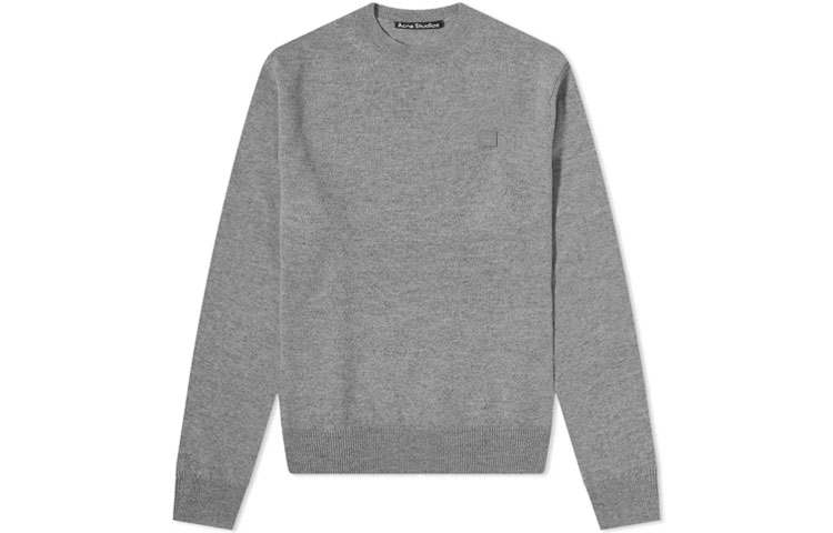 Acne Studios Acne Studios Face Logo Patch Crewneck Sweater